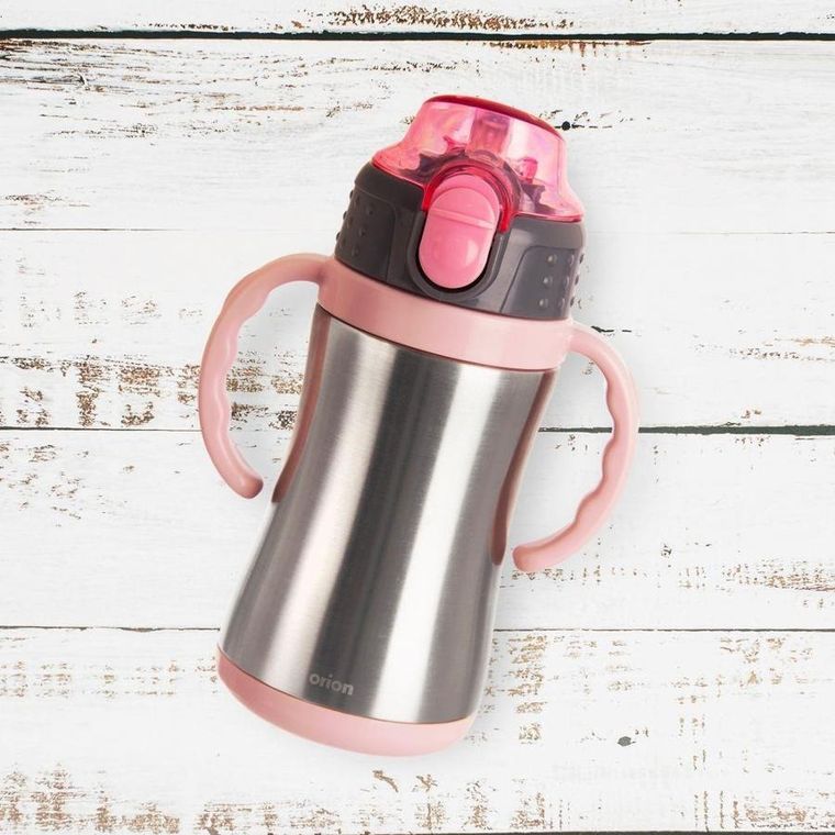 Orion, kubek termiczny, stalowy, różowy, 300 ml