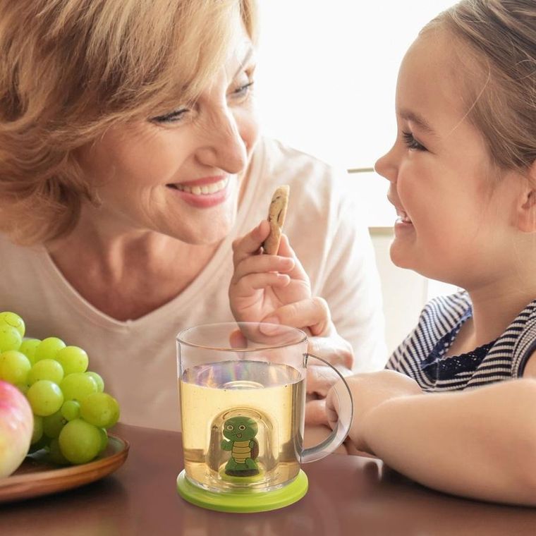 Orion, kubek z figurką dla dziecka, żółw, 240 ml