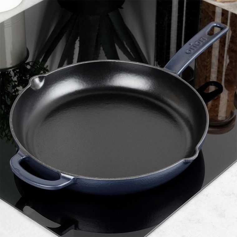 Orion, Litina, patelnia żeliwna emaliowana, 28 cm