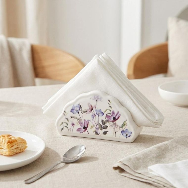 Orion, Louka, serwetnik porcelanowy, kwiaty, 13-4,5-7 cm