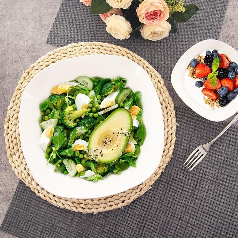 Orion, Luna, miska szklana biała, 25 cm, 2l