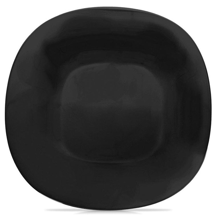 Orion, Luna, talerz obiadowy, płytki, szklany, czarny, 26,5 cm