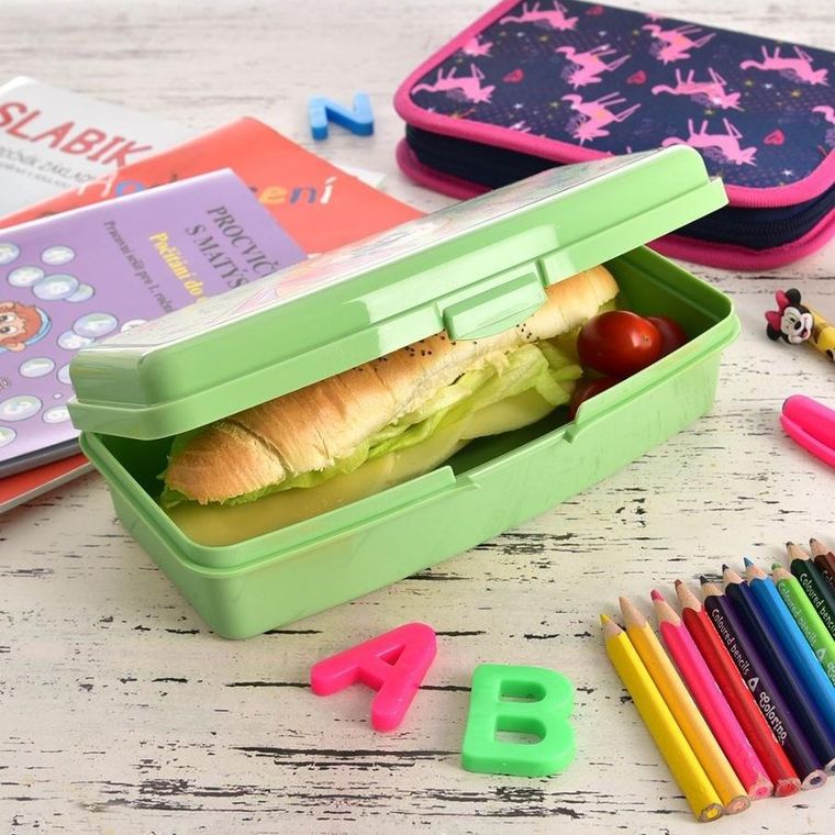 Orion, lunchbox zielony, 21-9.5-5.5 cm