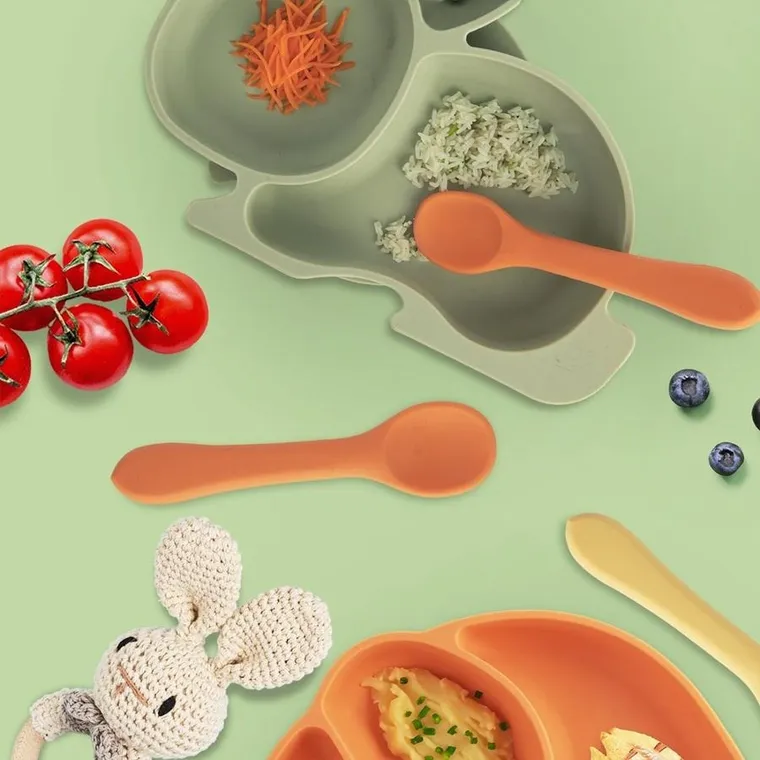 Orion, łyżeczka dziecięca, silikonowa, 14 cm