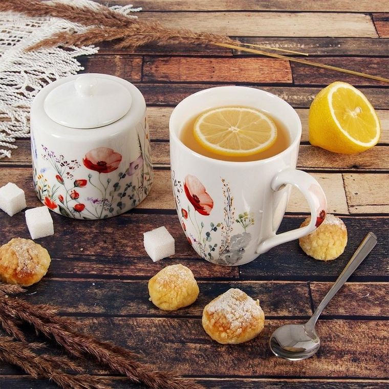 Orion, Maki, cukierniczka porcelanowa, biała, 9,5-9,5 cm