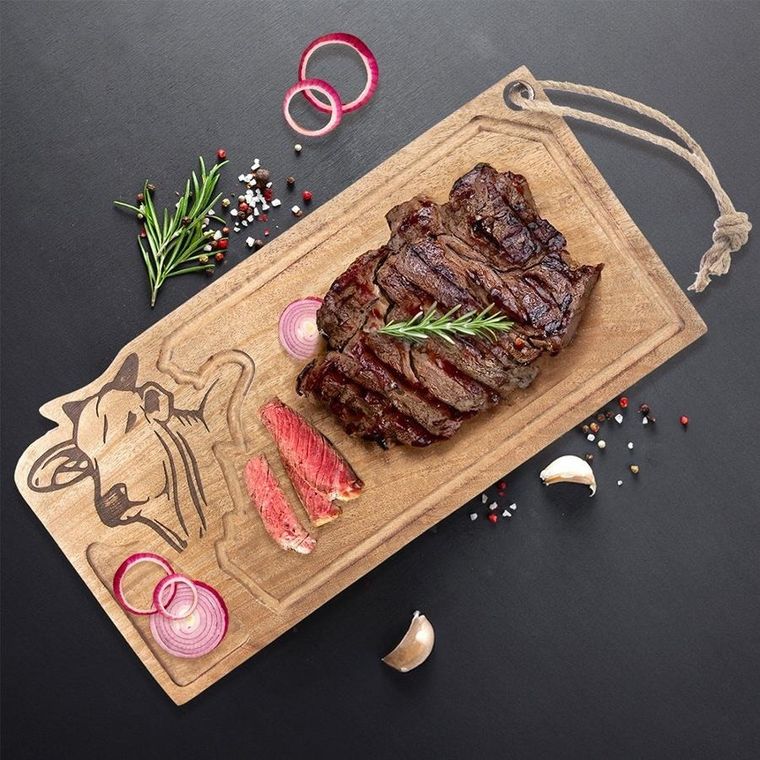 Orion, Mango, deska do krojenia i serwowania, drewniana, 45-22 cm