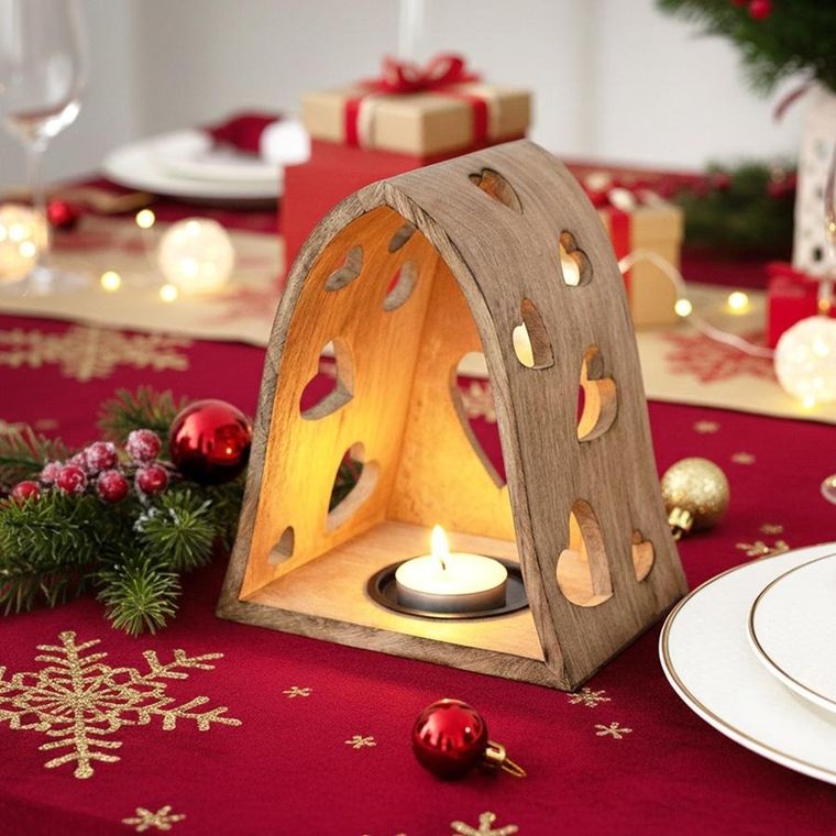 Orion, Mango, świecznik, serca, 21-14,5-23,5 cm