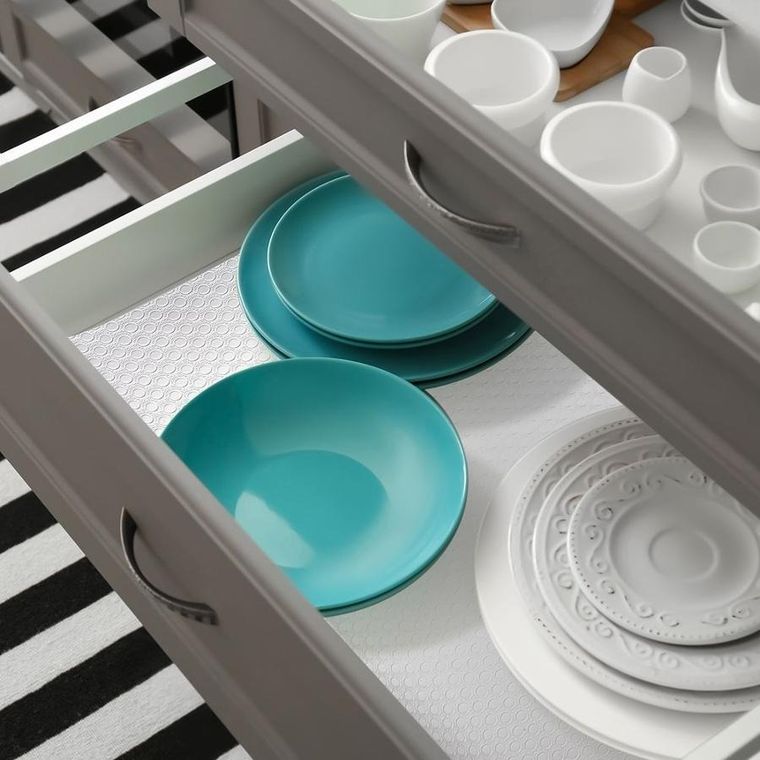 Orion, mata antypoślizgowa do szuflady, przezroczysta, 46-122 cm