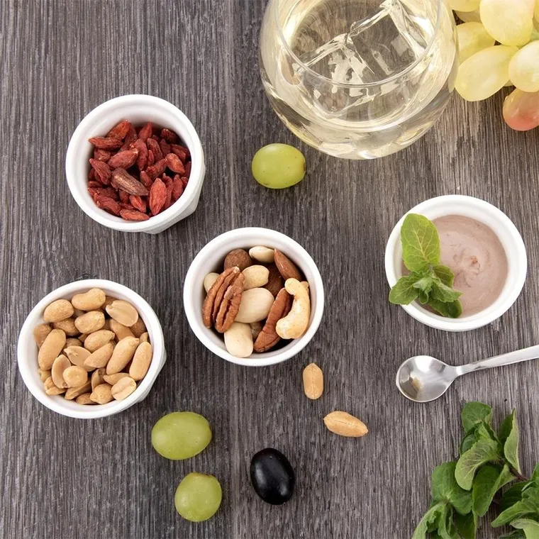 Orion, miseczki na przekąski, ceramiczne, 6 cm, 40 ml, 4 szt.