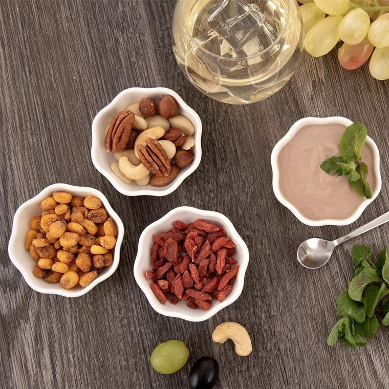 Orion, miseczki na przekąski ceramiczne, 7,5 cm, 50 ml, 4 szt.