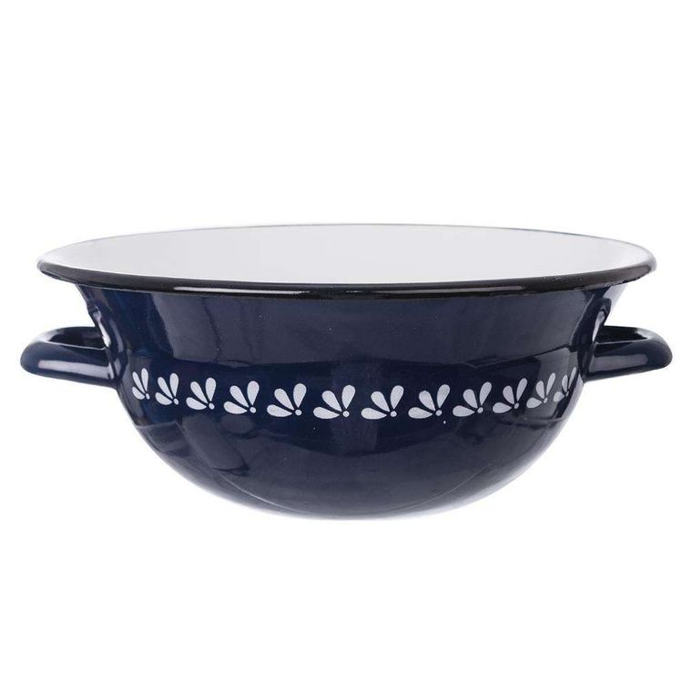 Orion, miska emaliowana, retro, niebieska, 26 cm 2,5l