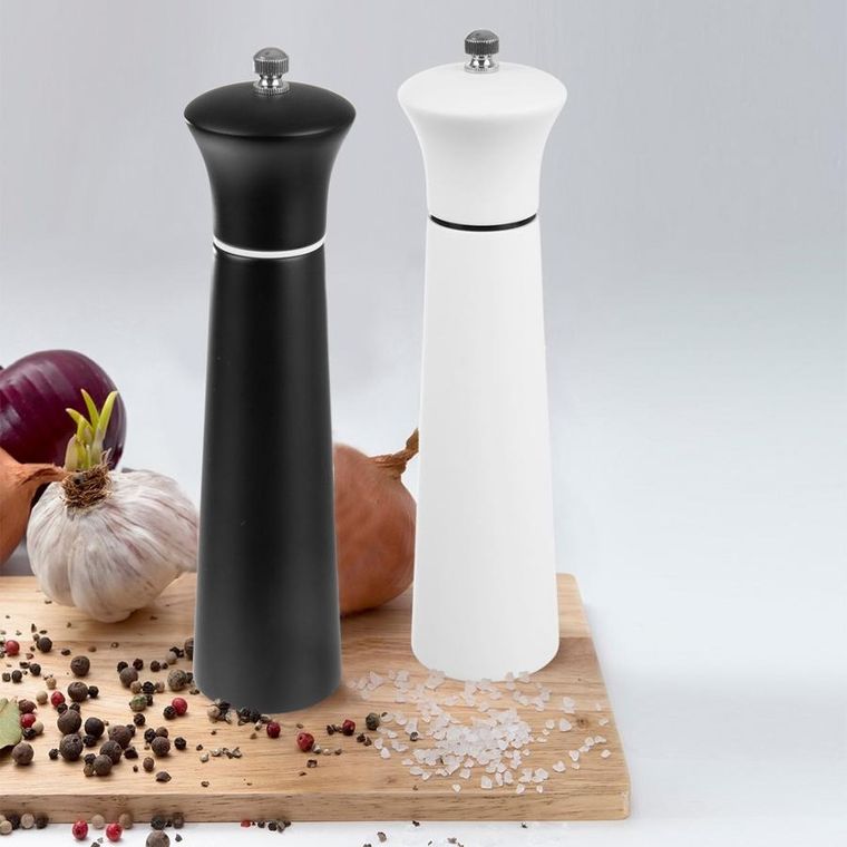 Orion, młynek do pieprzu i soli, drewniany, biały, 21,5 cm