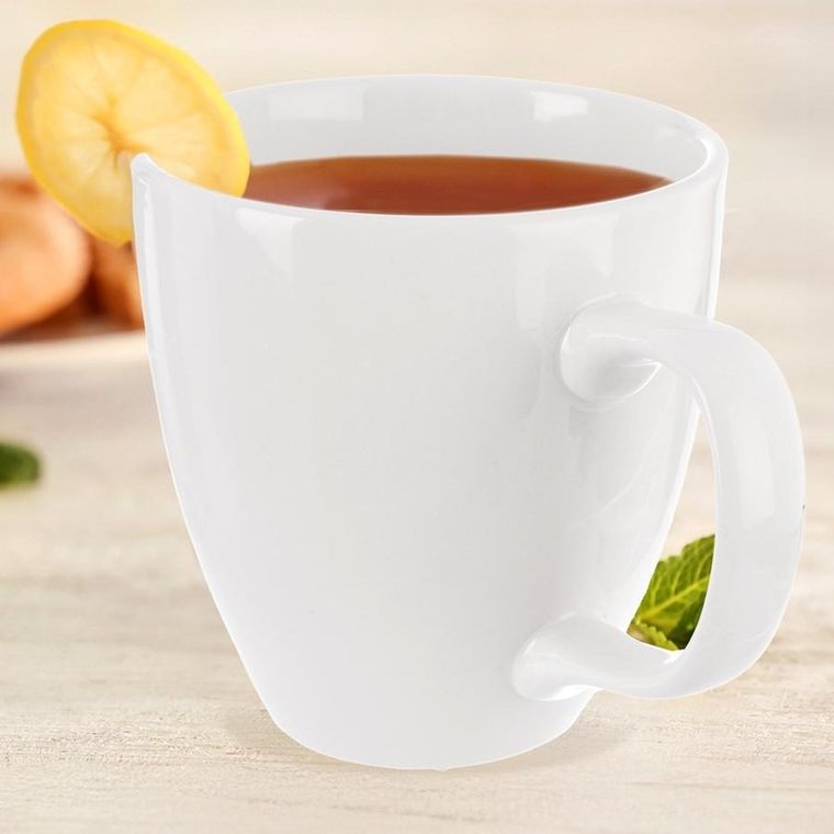 Orion, Mona, kubek porcelanowy, biały, 400 ml