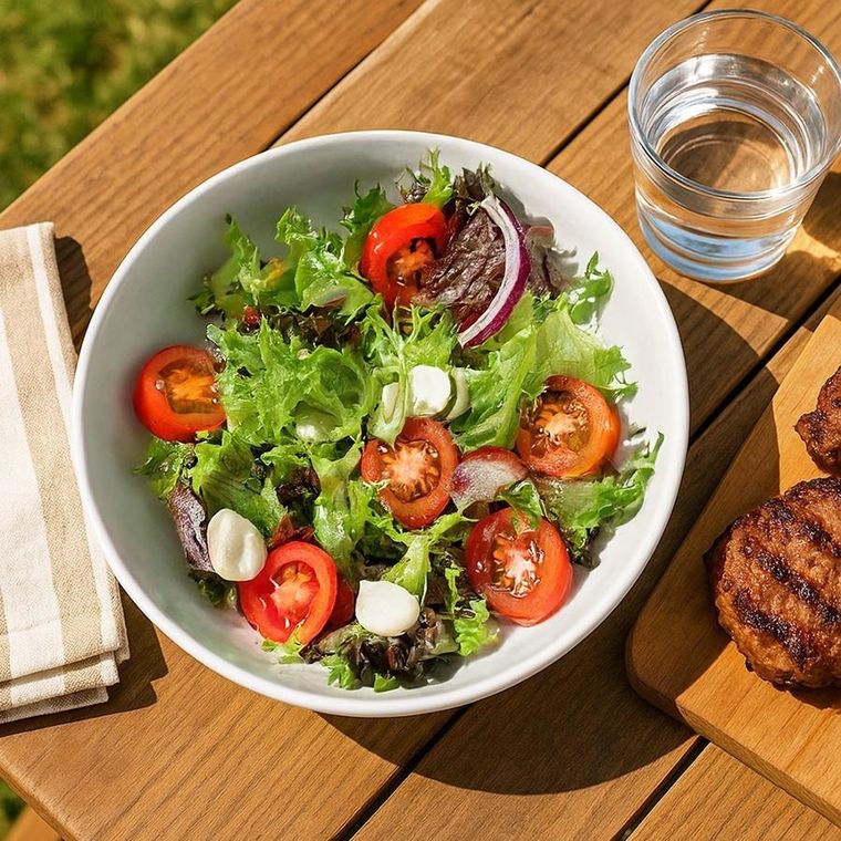 Orion, Mona, miska sałatkowa, porcelanowa, biała, 26 cm, 2,5l