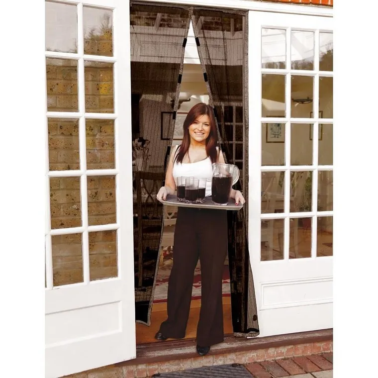 Orion, moskitiera magnetyczna na drzwi, czarna, 212-100 cm