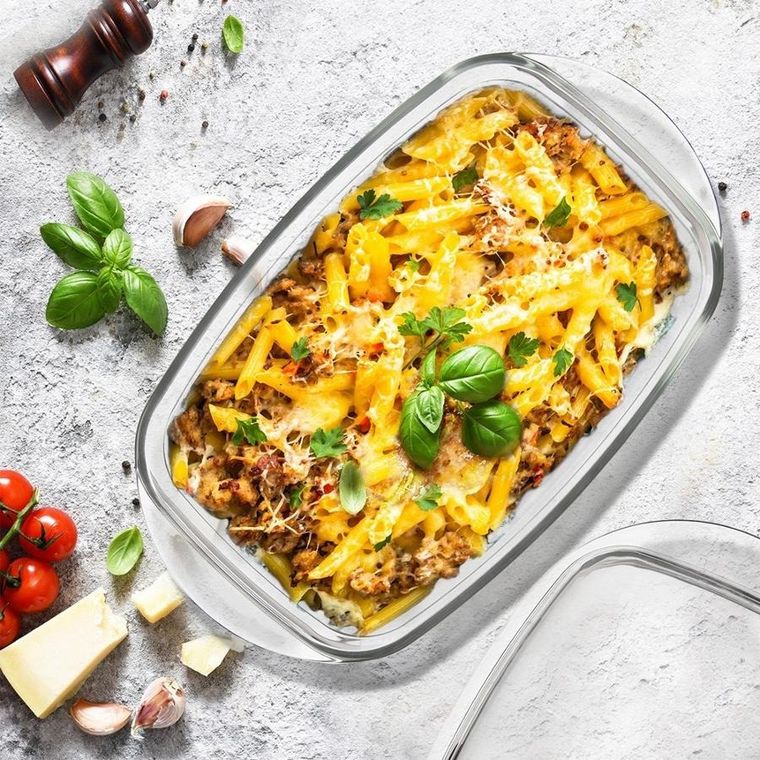 Orion, naczynie żaroodporne szklane z pokrywką, 32.5-19-13 cm, 2.9l