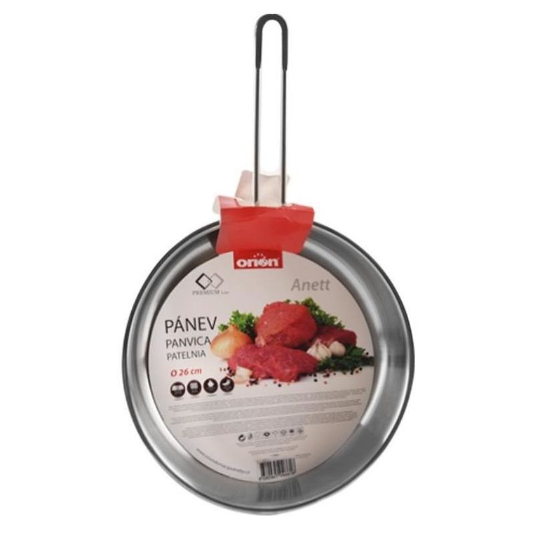 Orion, patelnia stalowa, 18/10, premium, indukcja, Anett, 26 cm