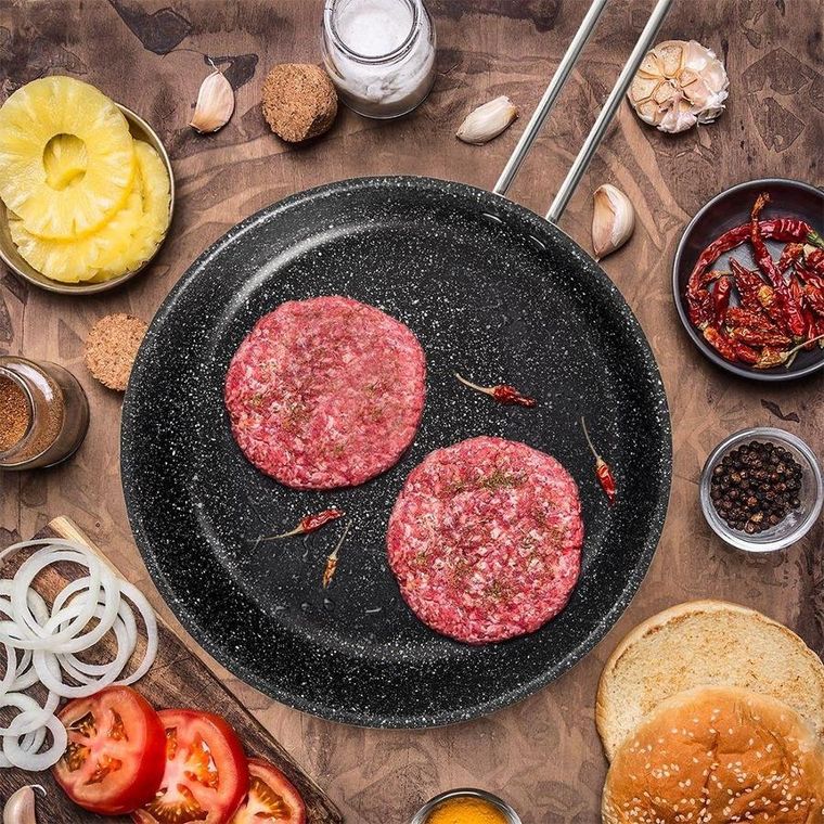 Orion, patelnia stalowa z powłoką granitową, Anett Grande, 26 cm