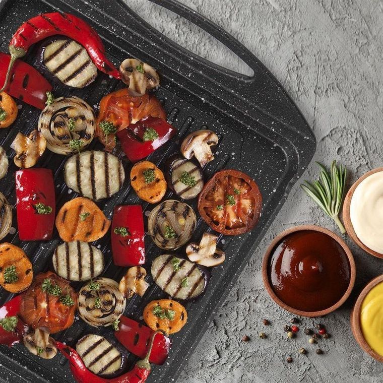 Orion, płyta grillowa, prostokątna, Grande, 34-26,5 cm