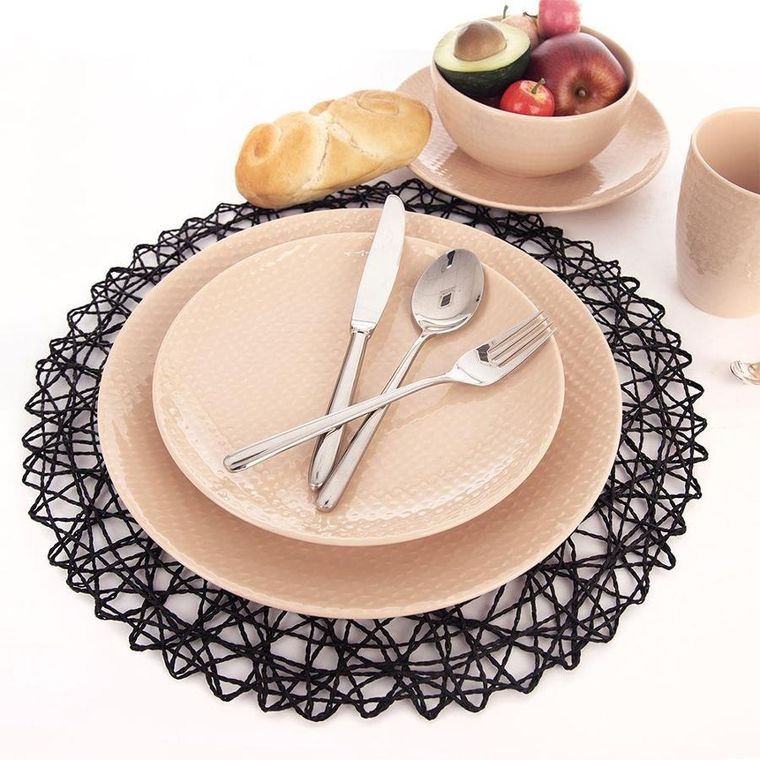 Orion, podkładka okrągła, czarna, 35 cm