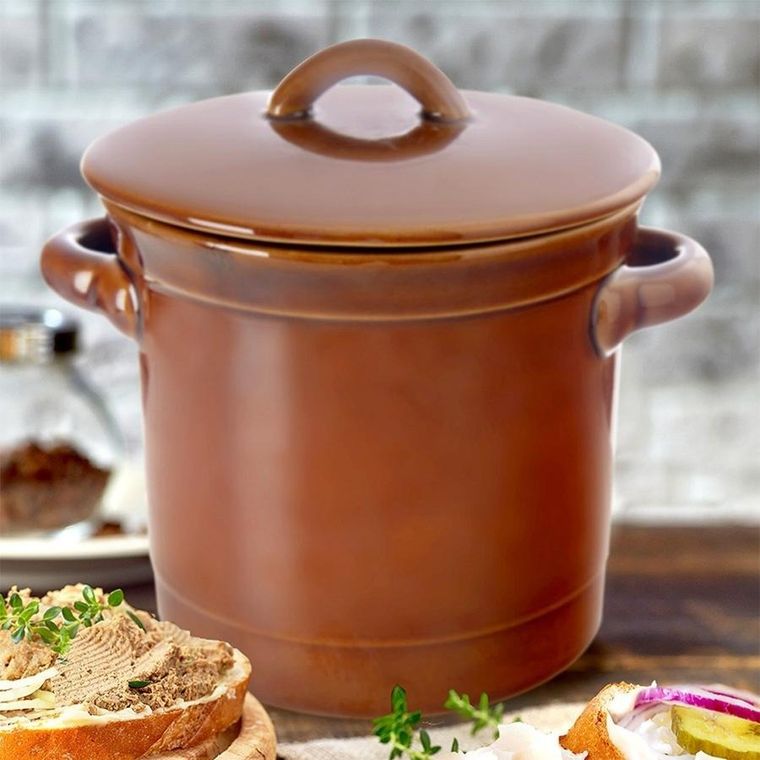 Orion, pojemnik kuchenny z pokrywką, ceramiczny, 1 l