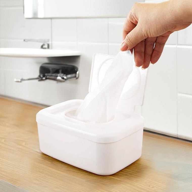 Orion, pojemnik na chusteczki nawilżane, biały