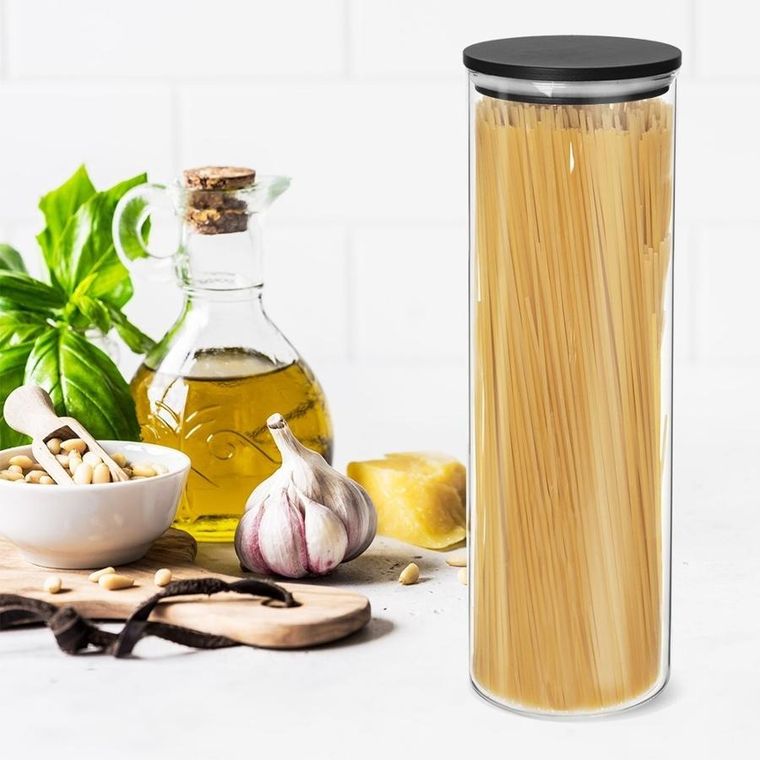 Orion, pojemnik na produkty sypkie, szklany z pokrywką i uszczelką 1,5l