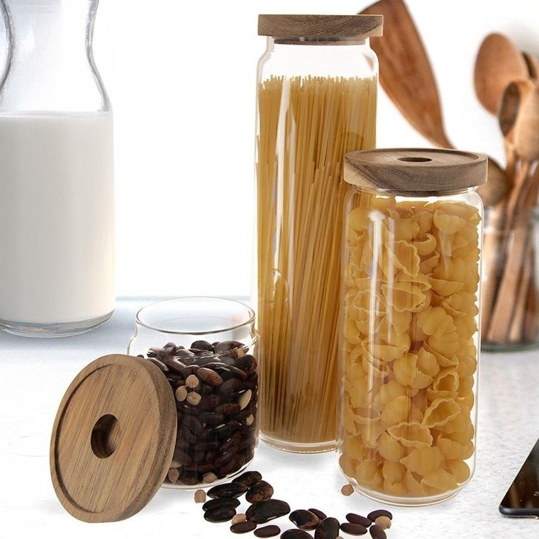 Orion, pojemnik na produkty sypkie, szklany z pokrywką i uszczelką, 1,85l