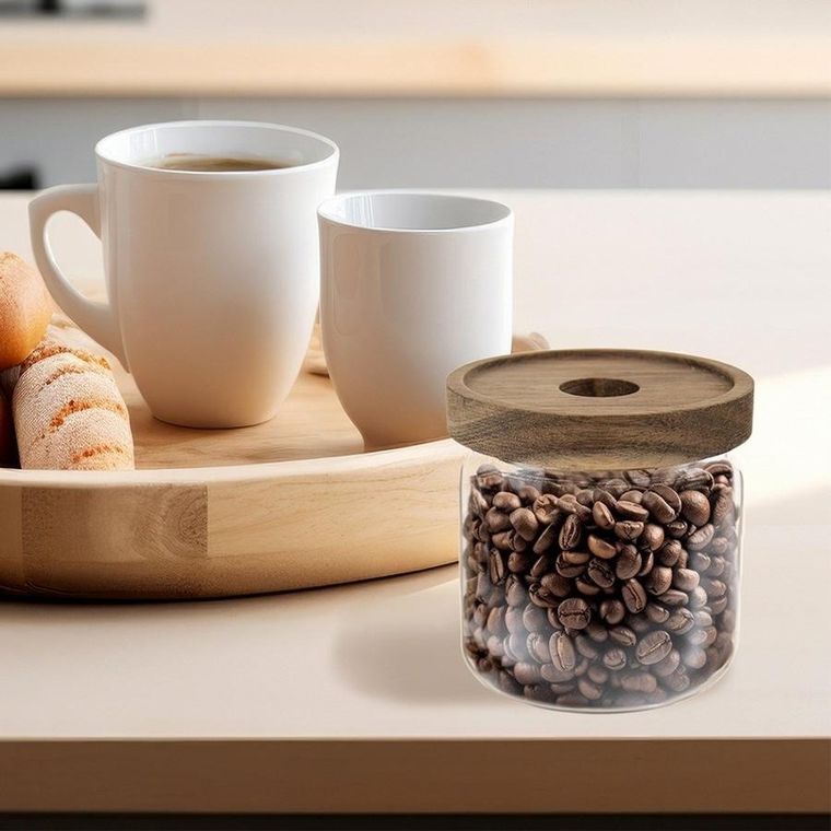 Orion, pojemnik na produkty sypkie, szklany z pokrywką i uszczelką, 500 ml