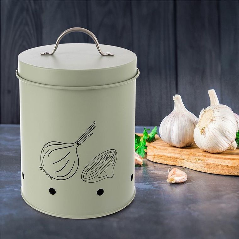 Orion, pojemnik na warzywa i owoce, metalowy, zielony, Greenish, 1.4 l