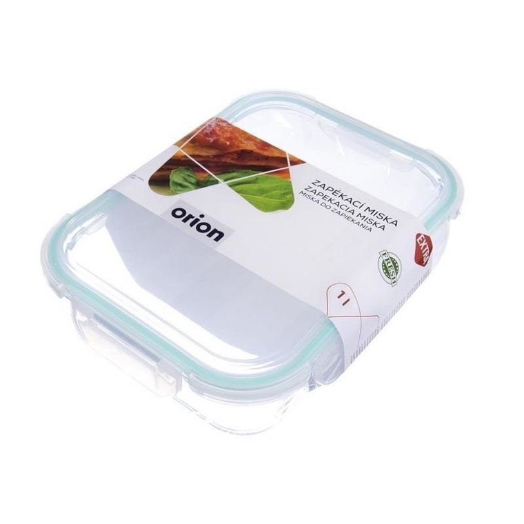 Orion, pojemnik na żywność szklany, hermetyczny, 20-15 cm