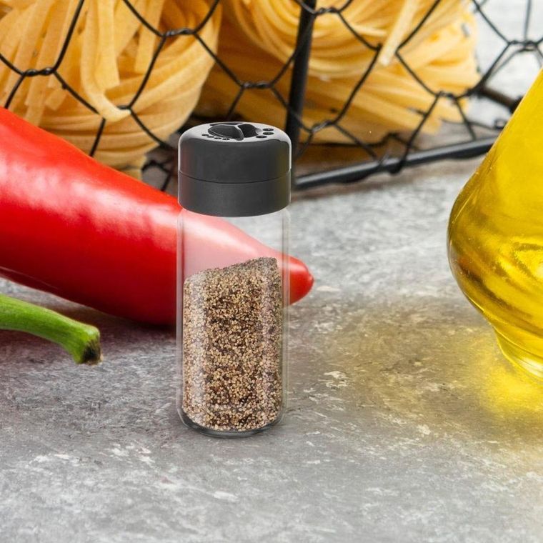 Orion, pojemnik szklany na przyprawy, z dozownikiem, 230 ml