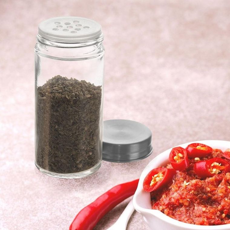 Orion, pojemnik szklany na przyprawy, z dozownikiem