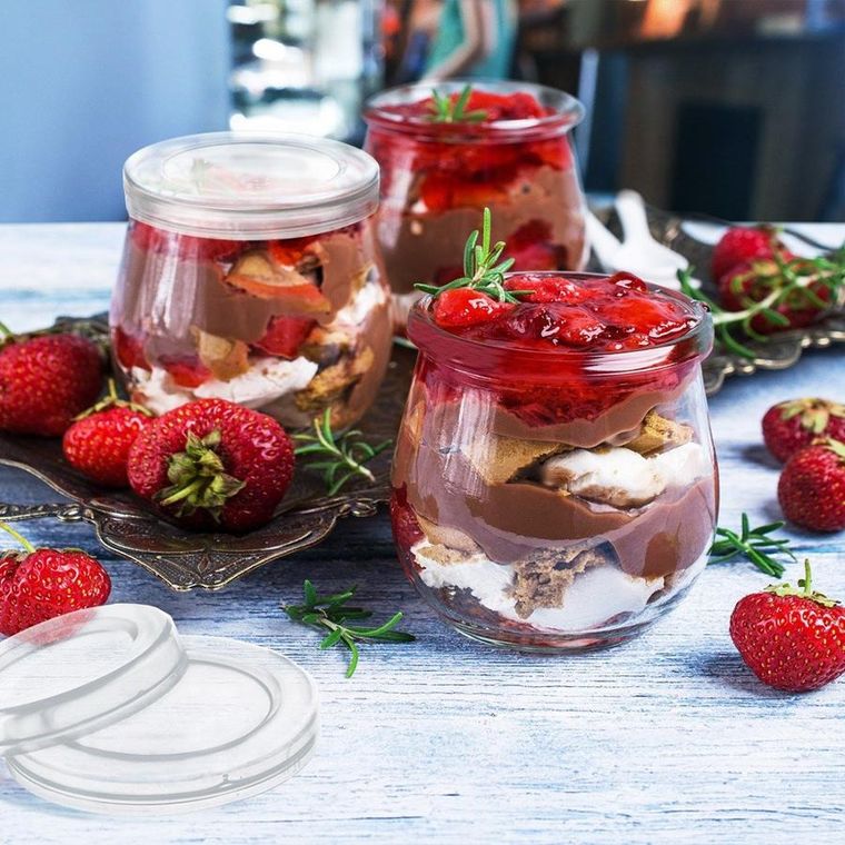 Orion, pokrywka do słoika na jogurt, 6,8 cm, 12 szt.