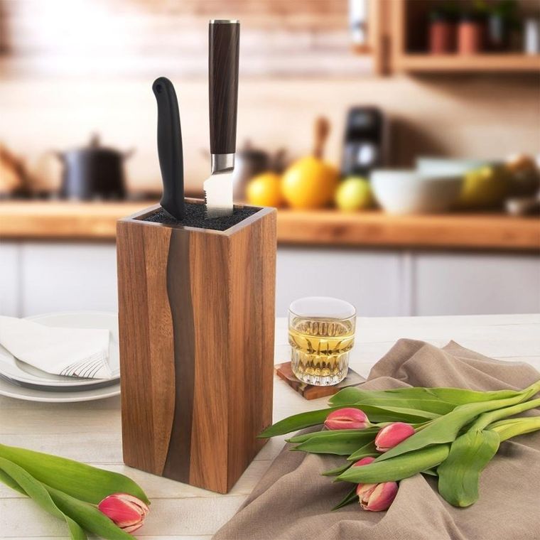 Orion, River, drewniany stojak na noże