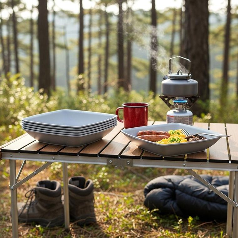 Orion, Sandy, talerze obiadowe, głębokie, plastikowe, szare, 17,5 cm, 500 ml, 6 szt.