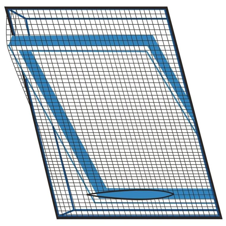 Orion, siatka na okno dachowe, czarma, 120-140 cm