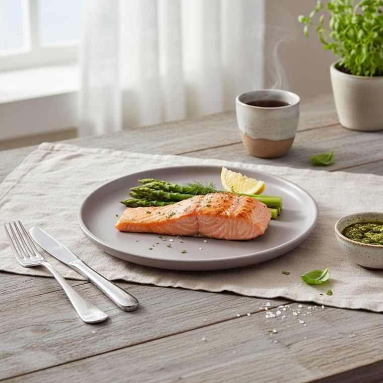 Orion, Skandi, talerz obiadowy płytki, ceramiczny, szary, 26,5 cm