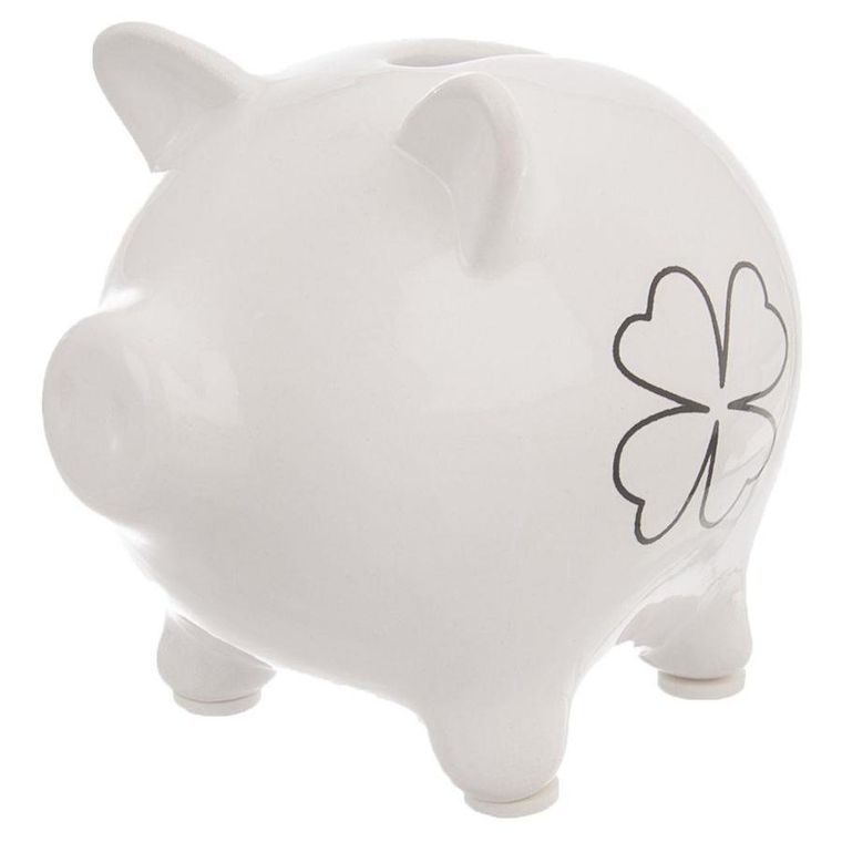 Orion, skarbonka ceramiczna, koniczyna, 10 cm