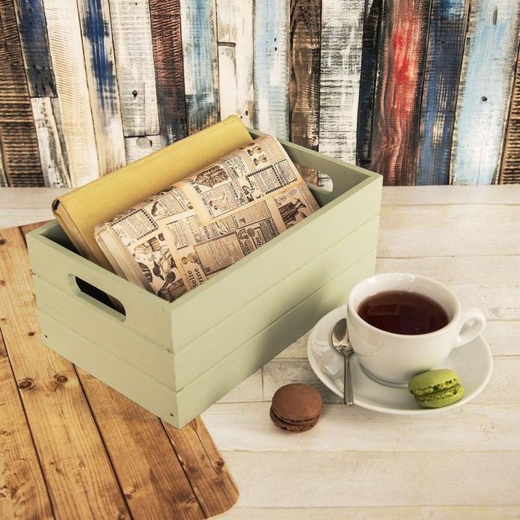 Orion, skrzynka do przechowywania, drewniana, 26-16-11 cm