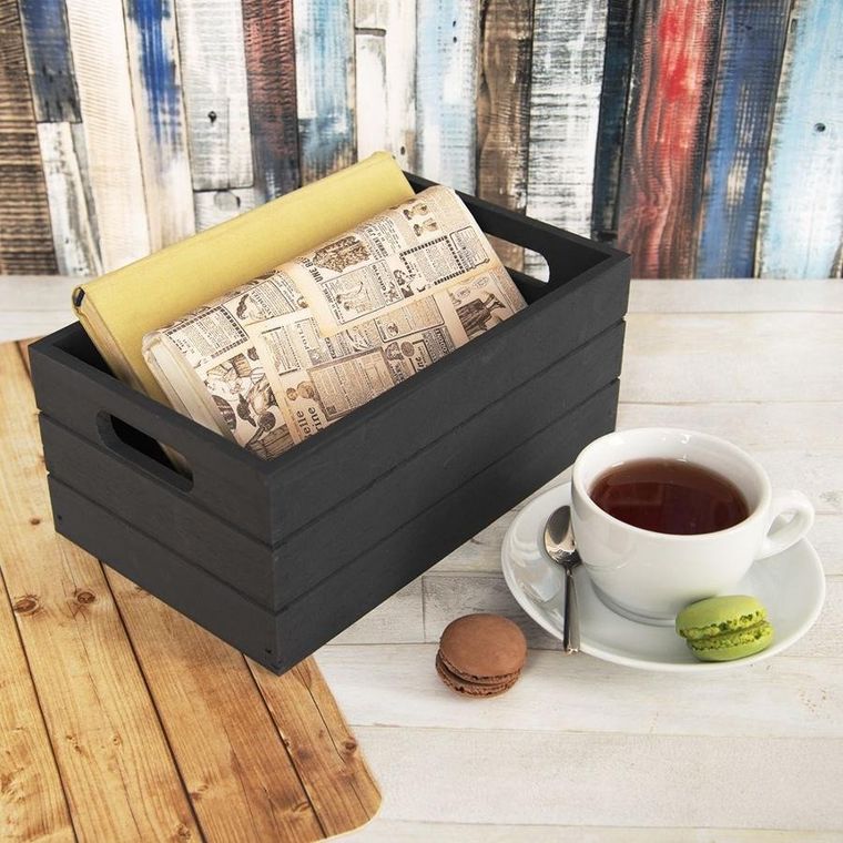 Orion, skrzynka do przechowywania, drewniana, 26-16-11 cm