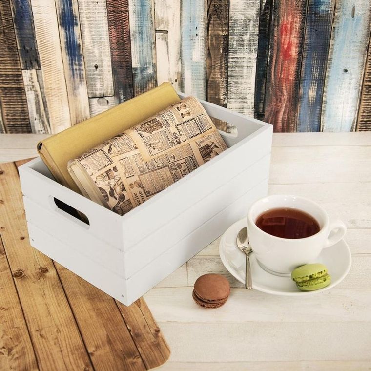 Orion, skrzynka do przechowywania, drewniana, 26-16-11 cm