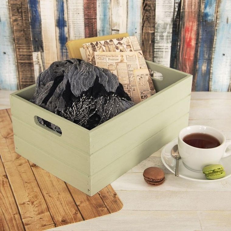 Orion, skrzynka do przechowywania, drewniana, 31-21-13 cm