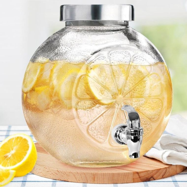 Orion, słój do napojów z kranikiem, szklany, 5.4 l