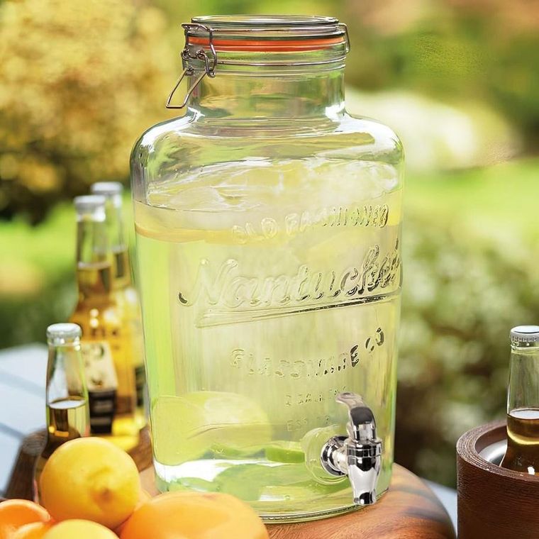 Orion, słój do napojów z kranikiem, szklany, 6.7 l