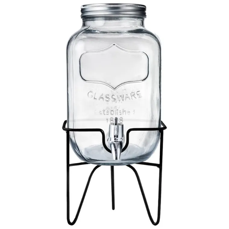 Orion, słój z kranikiem do napojów, stojak, 4l