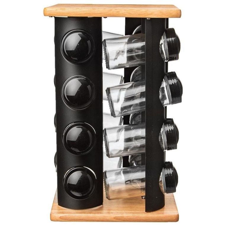 Orion, stojak na przyprawy, obrotowy, z dozownikiem, 16 szt.