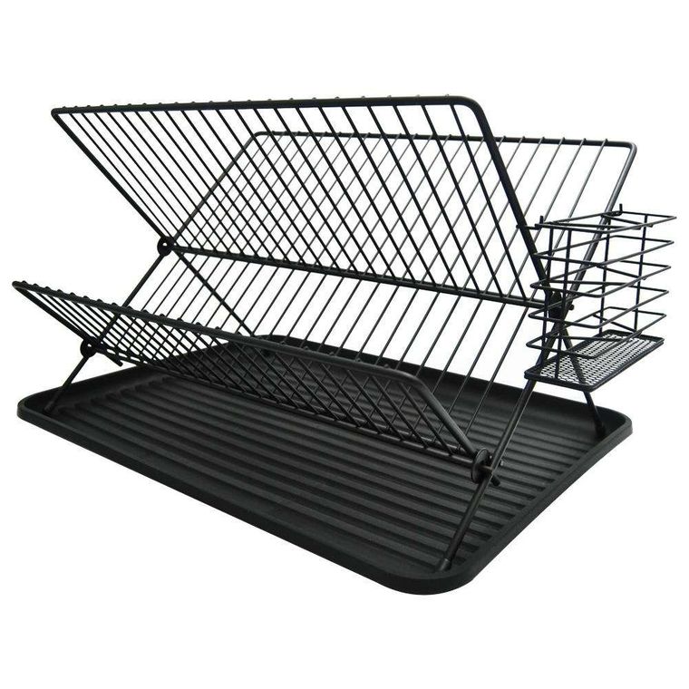 Orion, suszarka na naczynia, czarna, 45-32-25,5 cm