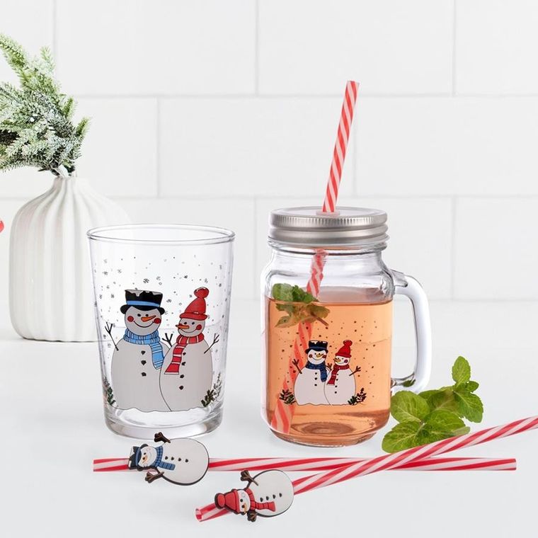 Orion, szklanka, bałwanki, 500 ml