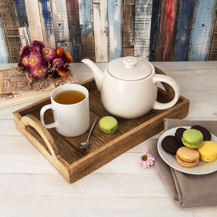 Orion, taca do serwowania drewniana, Mango, 30.5-20.5 cm